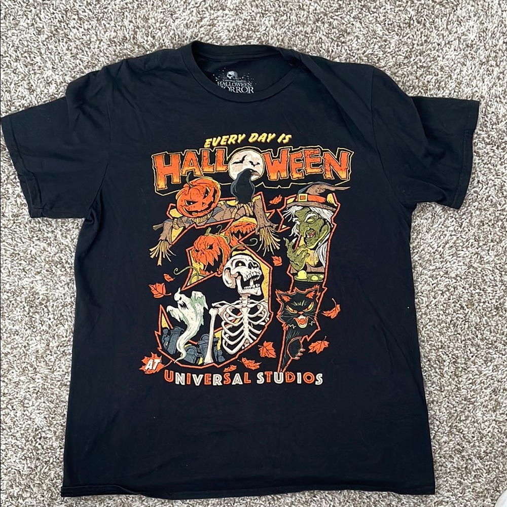 Universal Black and Orange Halloween Tee